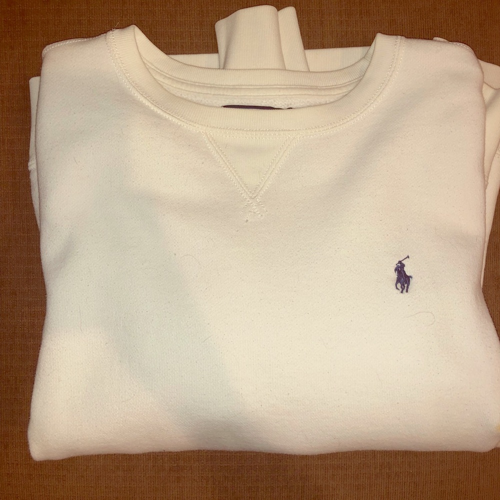Polo crew neck sweat shirt